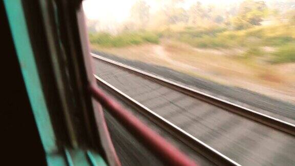 印度的火车窗口