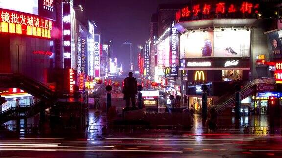长沙步行街夜景