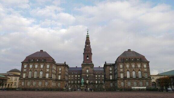 4K:丹麦、哥本哈根、克里斯琴堡宫和丹麦议会所在地