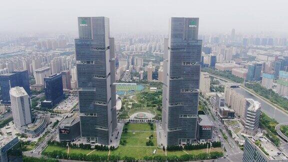 2024最新发布4K高清郑州双子塔绿地光