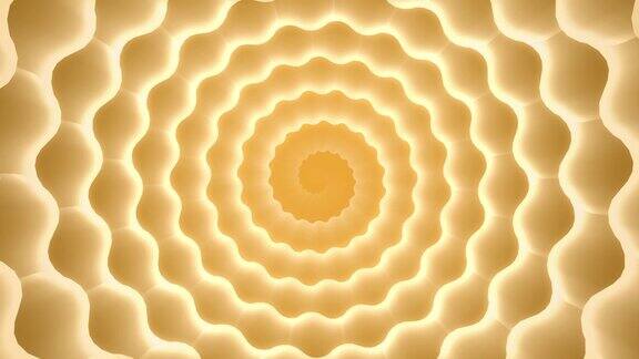 黄色的光快乐的抽象螺旋旋转波浪背景