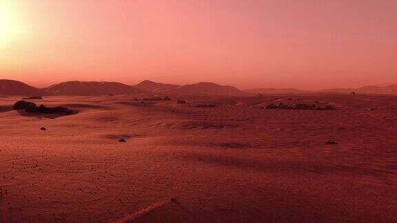 火星车在火星表面行驶