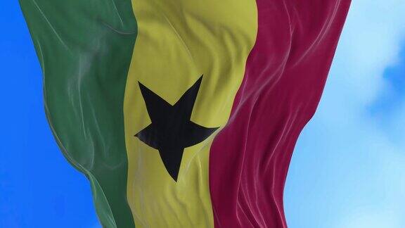 无缝环加纳国旗