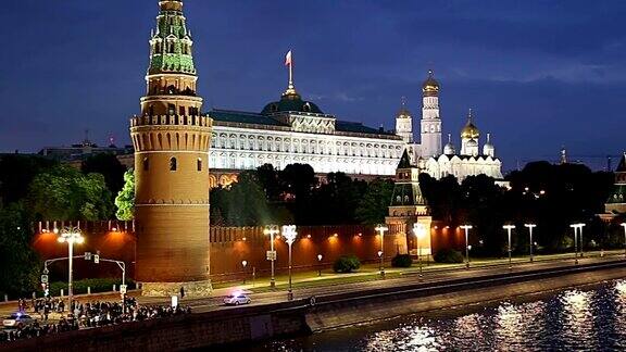 克里姆林宫和莫斯科河莫斯科俄罗斯莫斯科最受欢迎的景色
