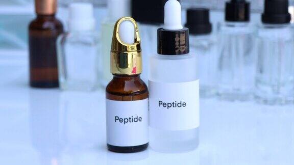 瓶中的肽美容产品中的化学成分