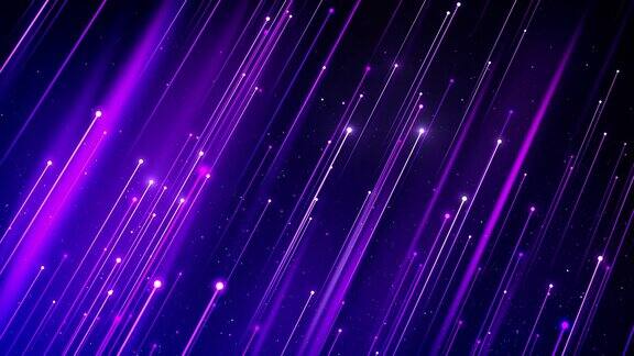 紫色光轨迹背景与紫色光粒子环