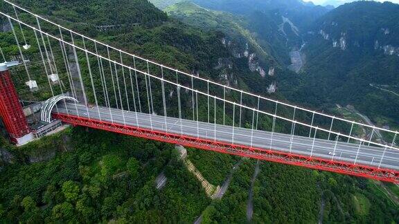 矮寨桥鸟瞰图吉首中国湖南