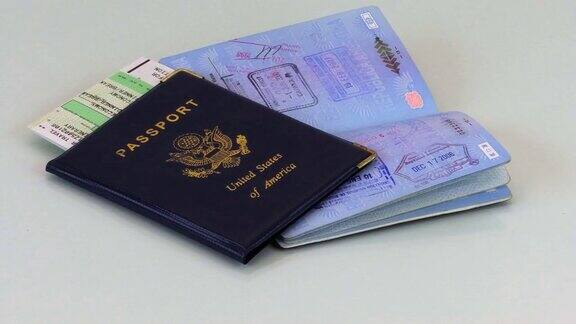 护照及机票HD