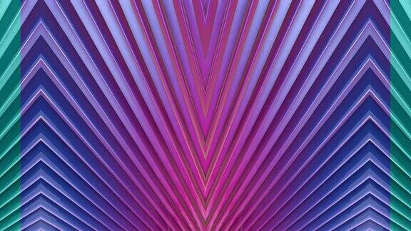 抽象3d无缝明亮背景在4k与紫罗兰磁带紫罗兰色条纹移动在简单的几何卡通创意风格毛圈平滑的动画5