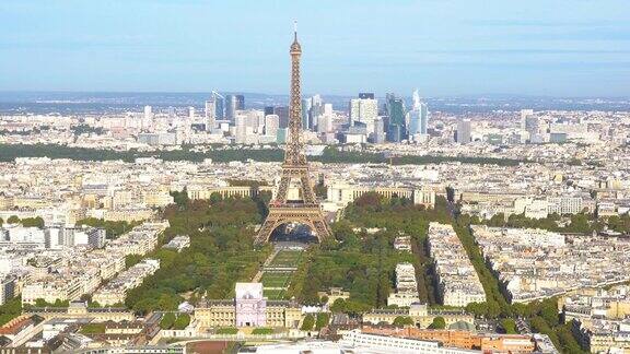 埃菲尔铁塔和巴黎的城市景观