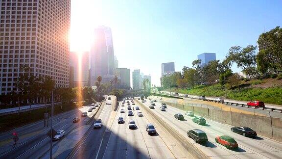 洛杉矶高速公路的视频4K格式