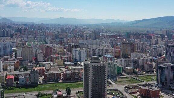 乌兰巴托中心鸟瞰图蒙古
