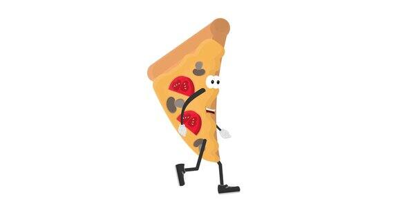 披萨的性格披萨片的动画卡通