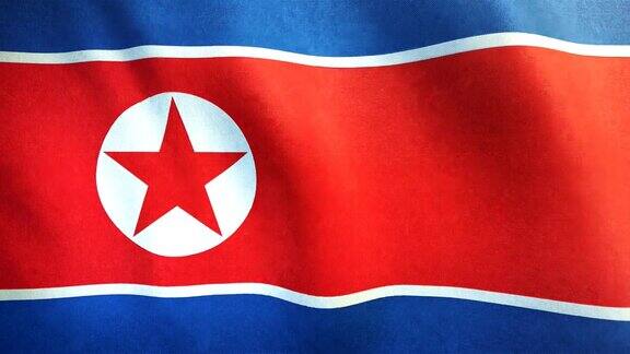 朝鲜国旗-4k