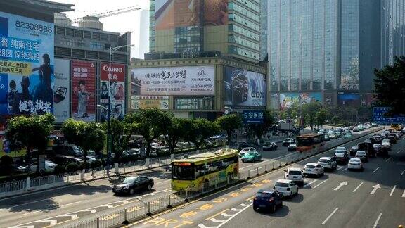 4K延时:广州中央商务区的交通状况