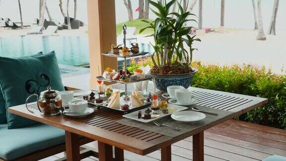 酒店提供甜蜜自助早餐英式下午茶精选甜品