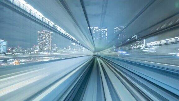 日本东京御台场线延时自动列车快速运行