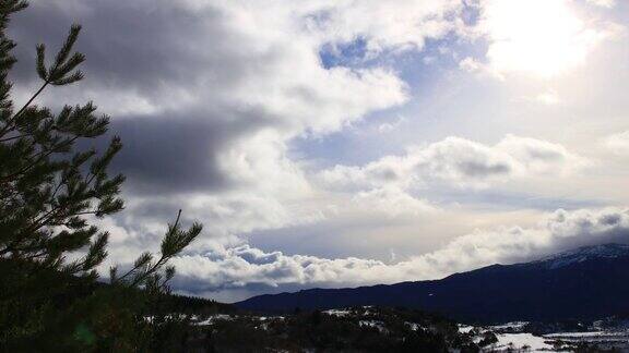 在法国比利牛斯山拍摄的卡西尔雪山