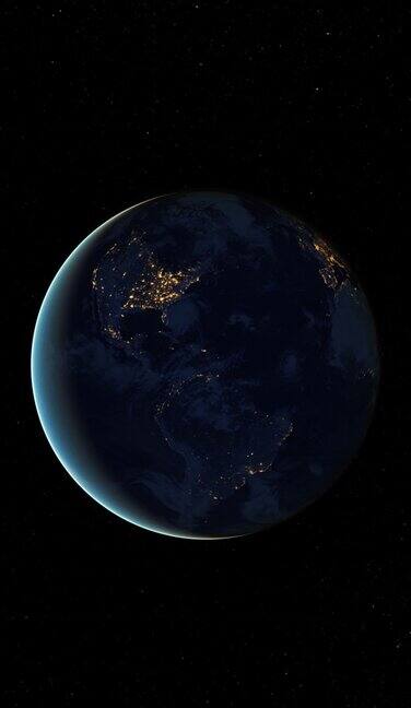 夜晚的地球