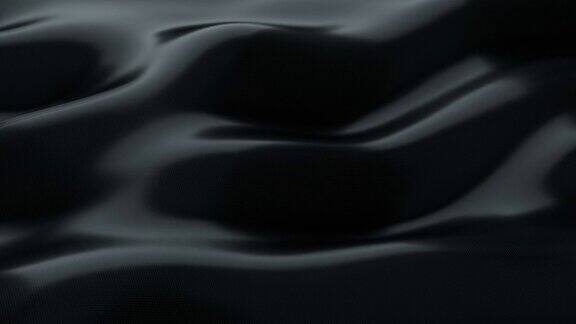 黑色平滑背景3D渲染无缝循环动画