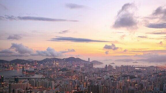 空中香港九龙城景观