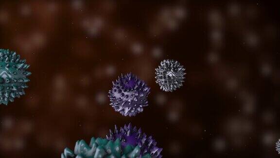 3D动画的抗体系统呼叫对抗病毒
