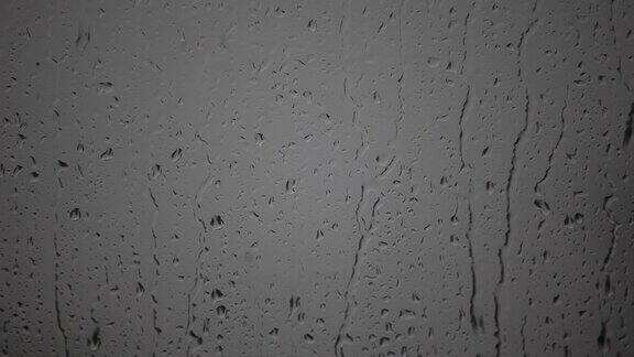 窗外雨滴的镜头