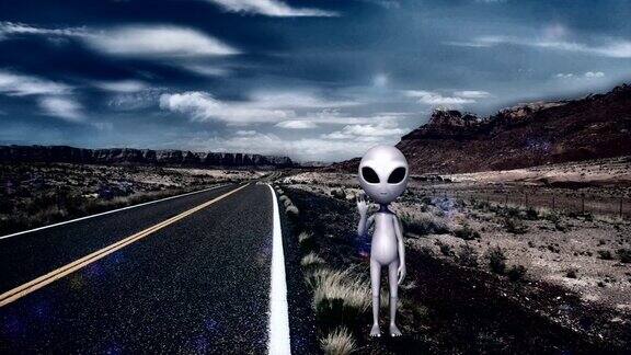 外星人在高速公路