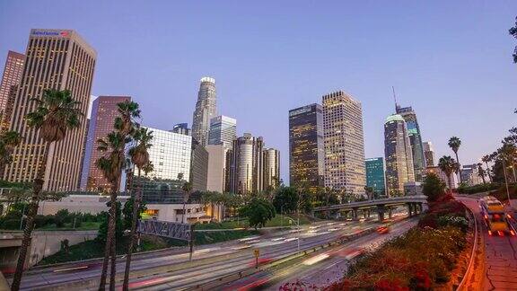 加州洛杉矶市区的时间流逝