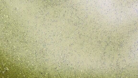 微距视频石灰绿色水涂料高质量4k镜头抽象流体艺术水墨背景