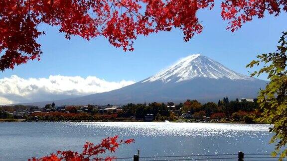 富士山秋色日本