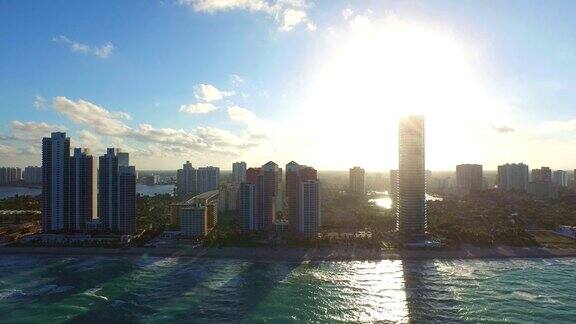 无人机视频阳光群岛海滩FL