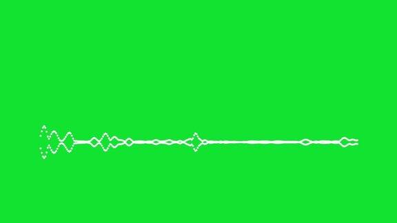 4K简单的均衡器在绿色背景运动图形和动画背景