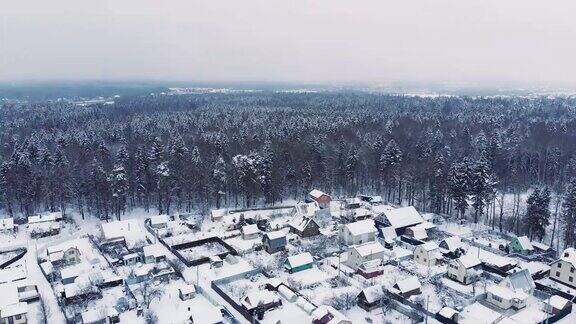 鸟瞰图莫斯科郊区