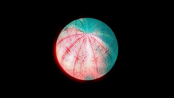 发光的球体4k动画