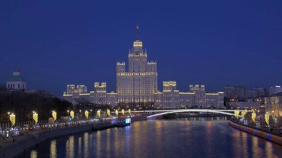 斯大林在莫斯科的高层建筑首都的历史建筑纪念碑和地标