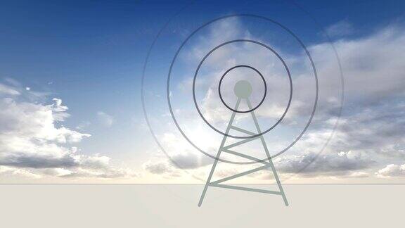 发射无线电波的天线信号发射