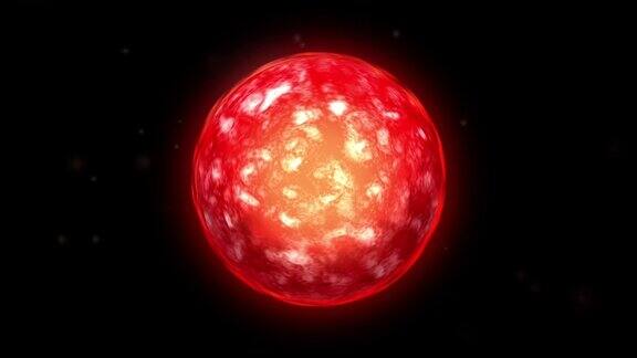 外星-红色发光球体V7