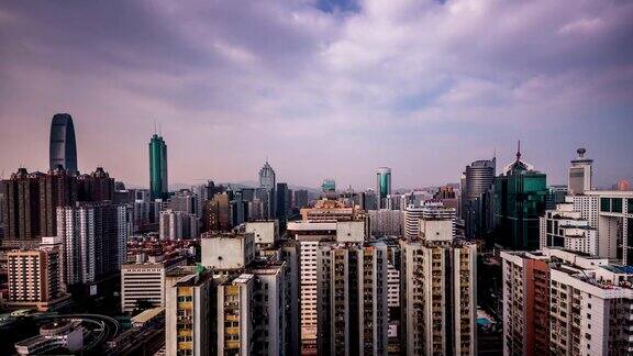 中国深圳2014年11月20日:鸟瞰中国深圳的城市景观