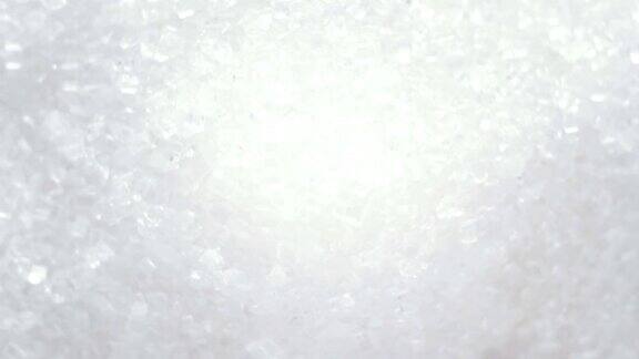 白糖的特写摘要白糖结晶形成漩涡