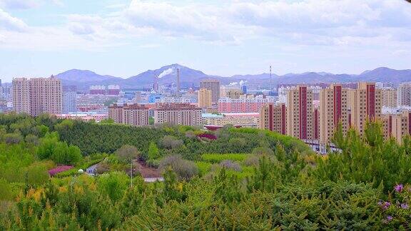 4K内蒙古兴安盟乌兰浩特市城市发展