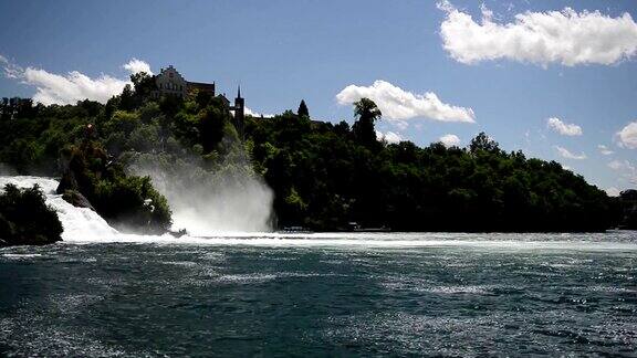 瑞士沙夫豪森的莱茵河瀑布