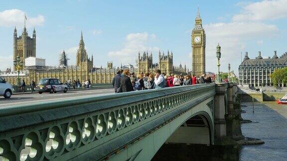 伦敦威斯敏斯特桥和大本钟(超高清)