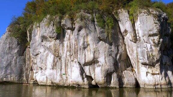 多瑙河峡谷自然保护区附近的Kelheim下巴伐利亚德国