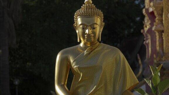 泰国佛寺的阳光佛像
