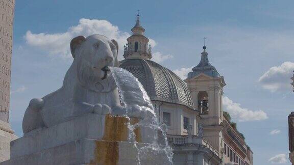 罗马的人民广场:喷泉和雕像