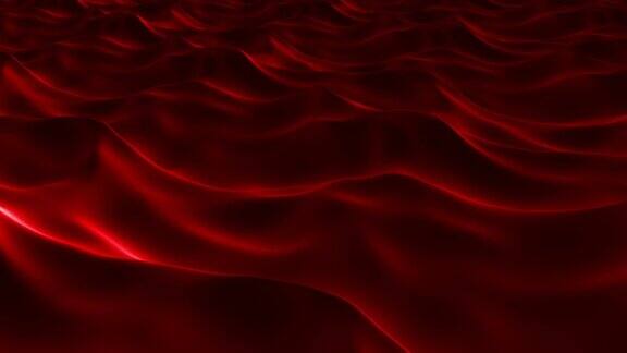 波浪液滴抽象背景红