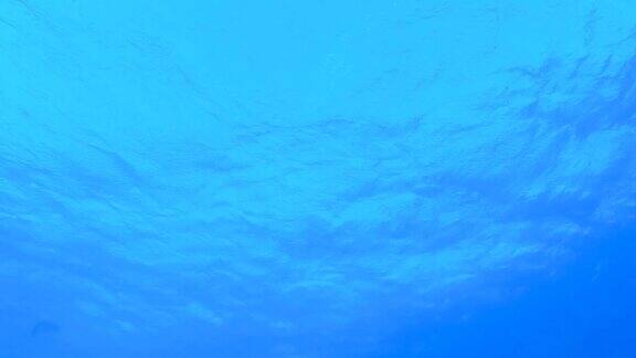 水下的蓝色海浪