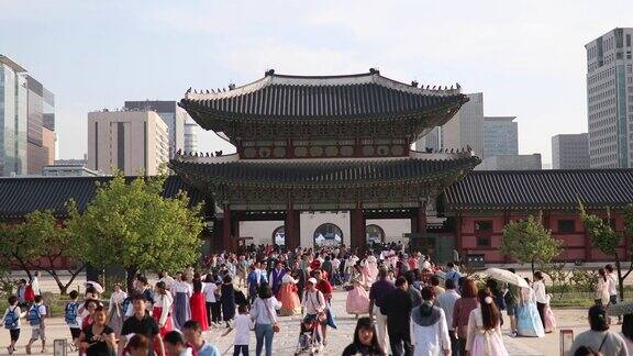 韩国首尔庆福宫的入口