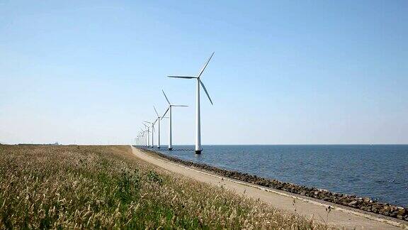 荷兰的风电场